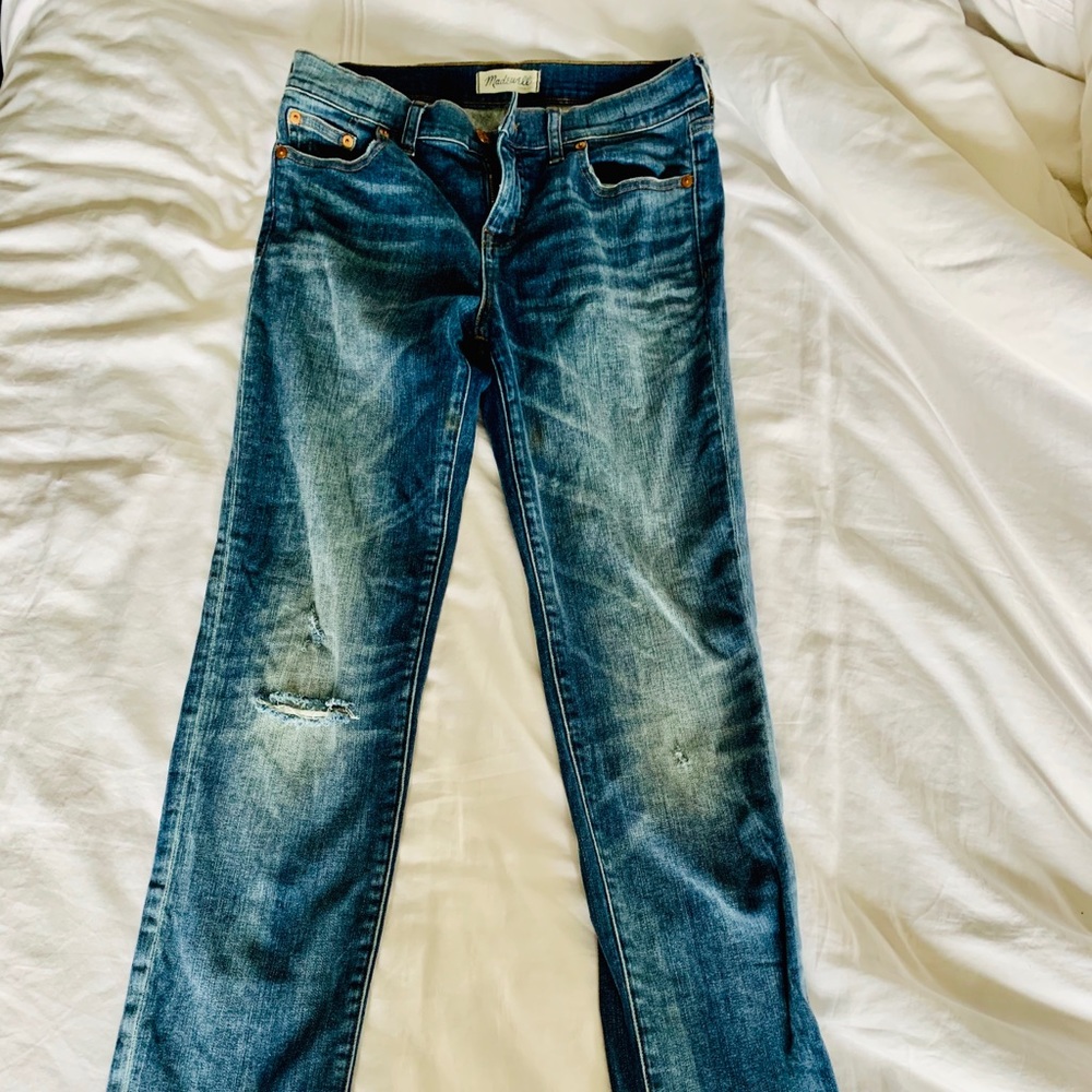 Madewell -Alley straight vintage ripped jeans
